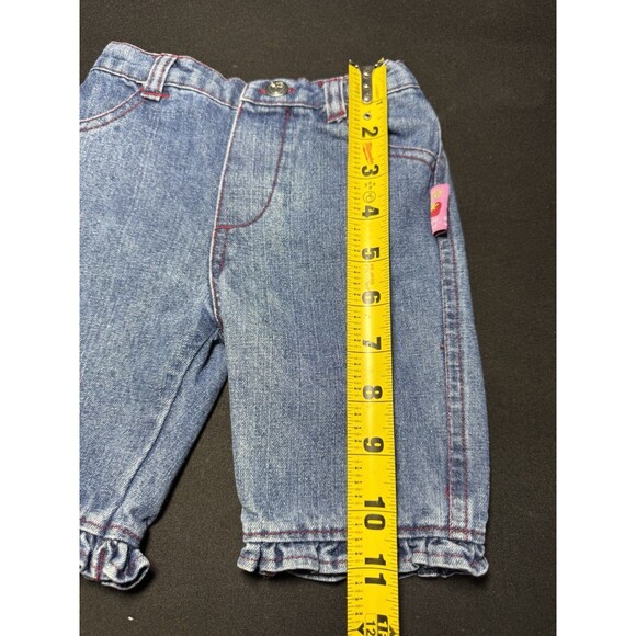 Vintage 2006 Berry Wear Strawberry Shortcake Denim Capri Shorts 0-3M Y2K EUC - Picture 8 of 8